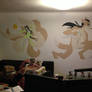 Ahri + Blackbird wall painting