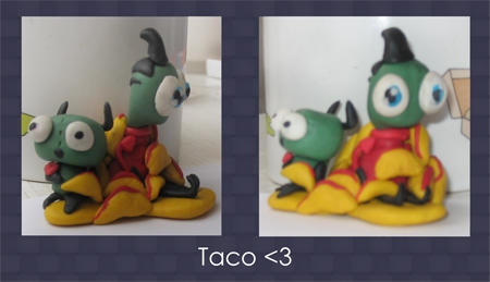 Taco love sculpture