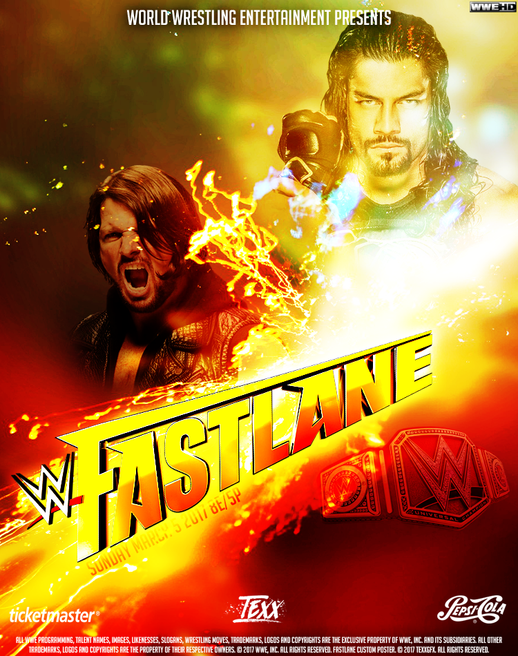 WWE Fastlane Custom Poster [Texx]