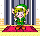 Link posing screenshot - color