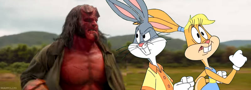 If Hellboy goes running had with Bugs and Lola