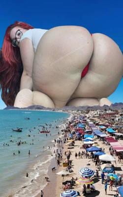 Giantess crushing ass