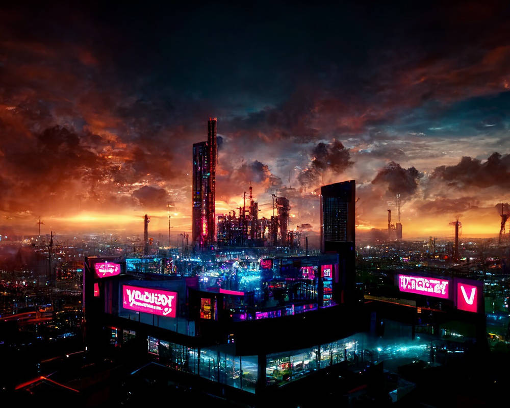 Cyberpunk World - The Capital City. by DanTheNomad on DeviantArt