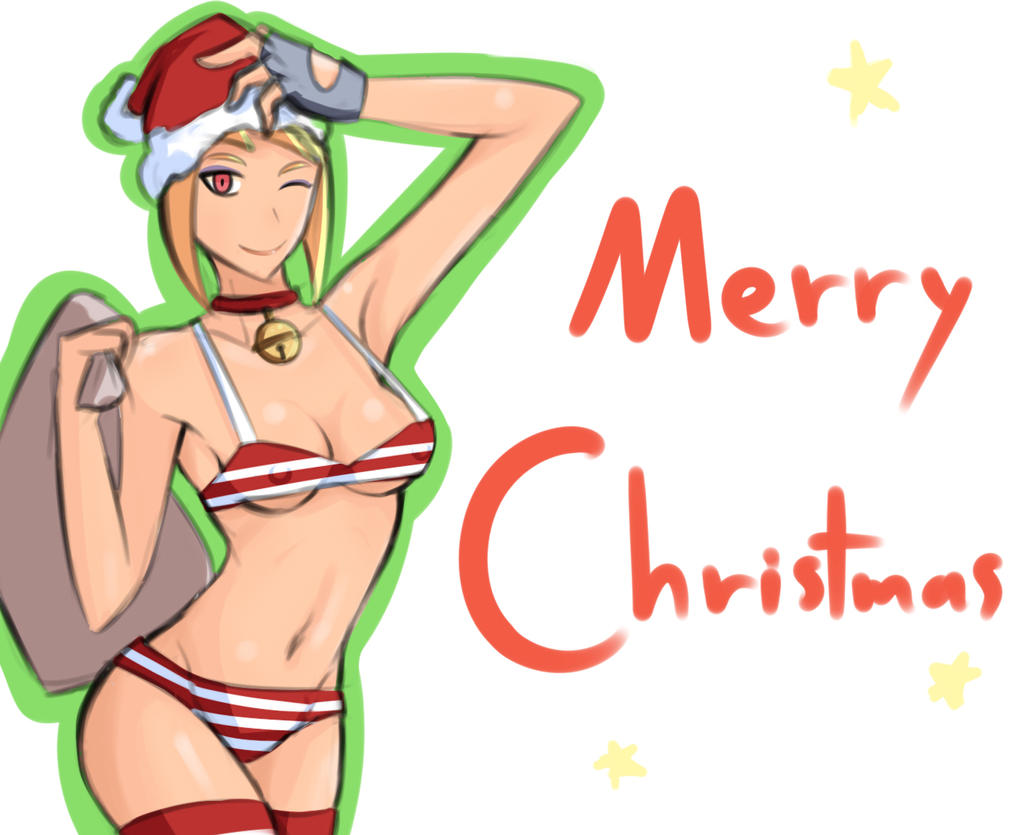 Sport girl Merry Christmas 2015