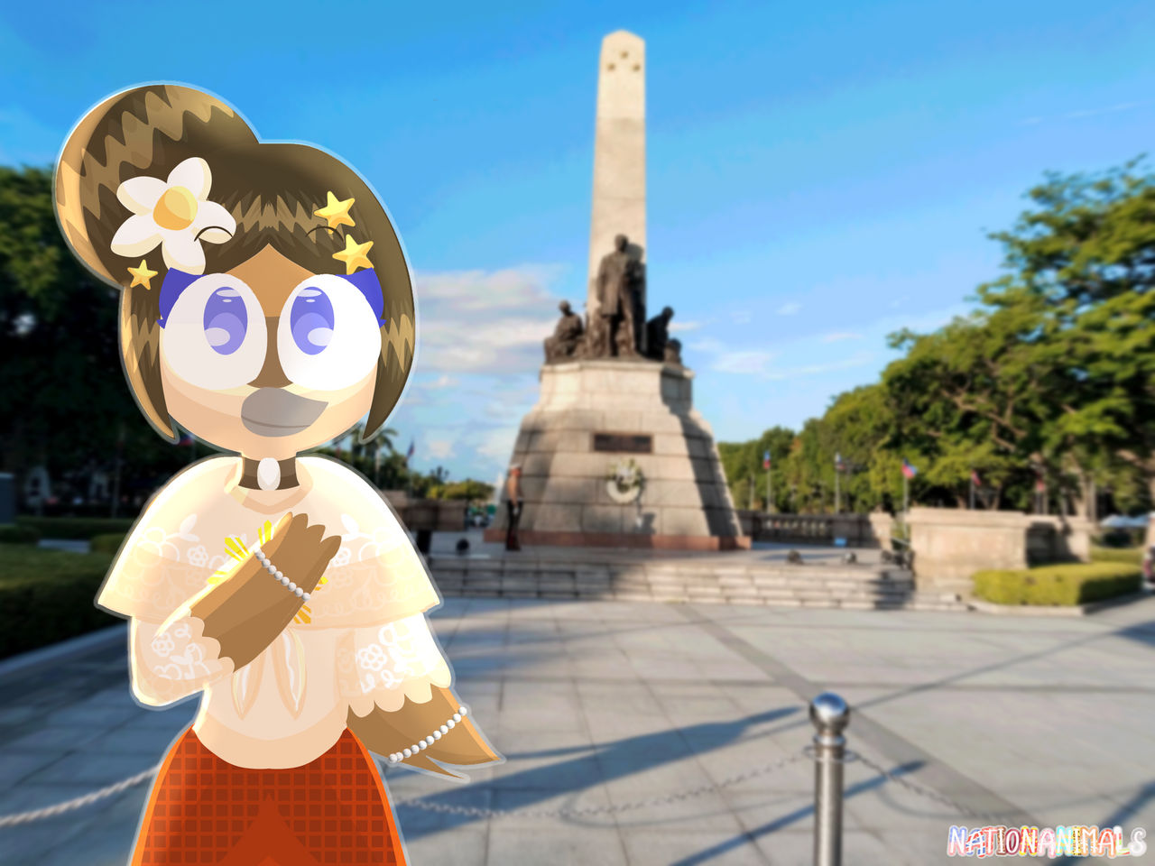 Maria Rizal Portrait Maria at the Rizal Monument by Nationanimals on DeviantArt