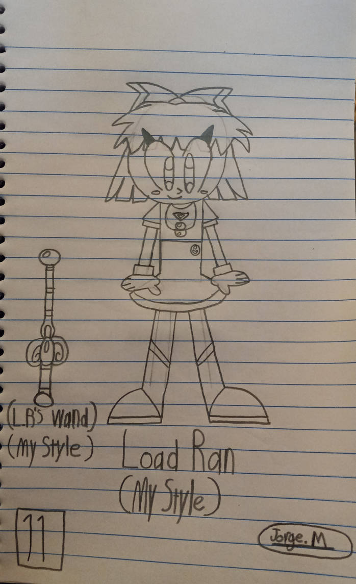 25 Days of Drawings #11 Load Ran in My Style by MarioBlueArts on DeviantArt