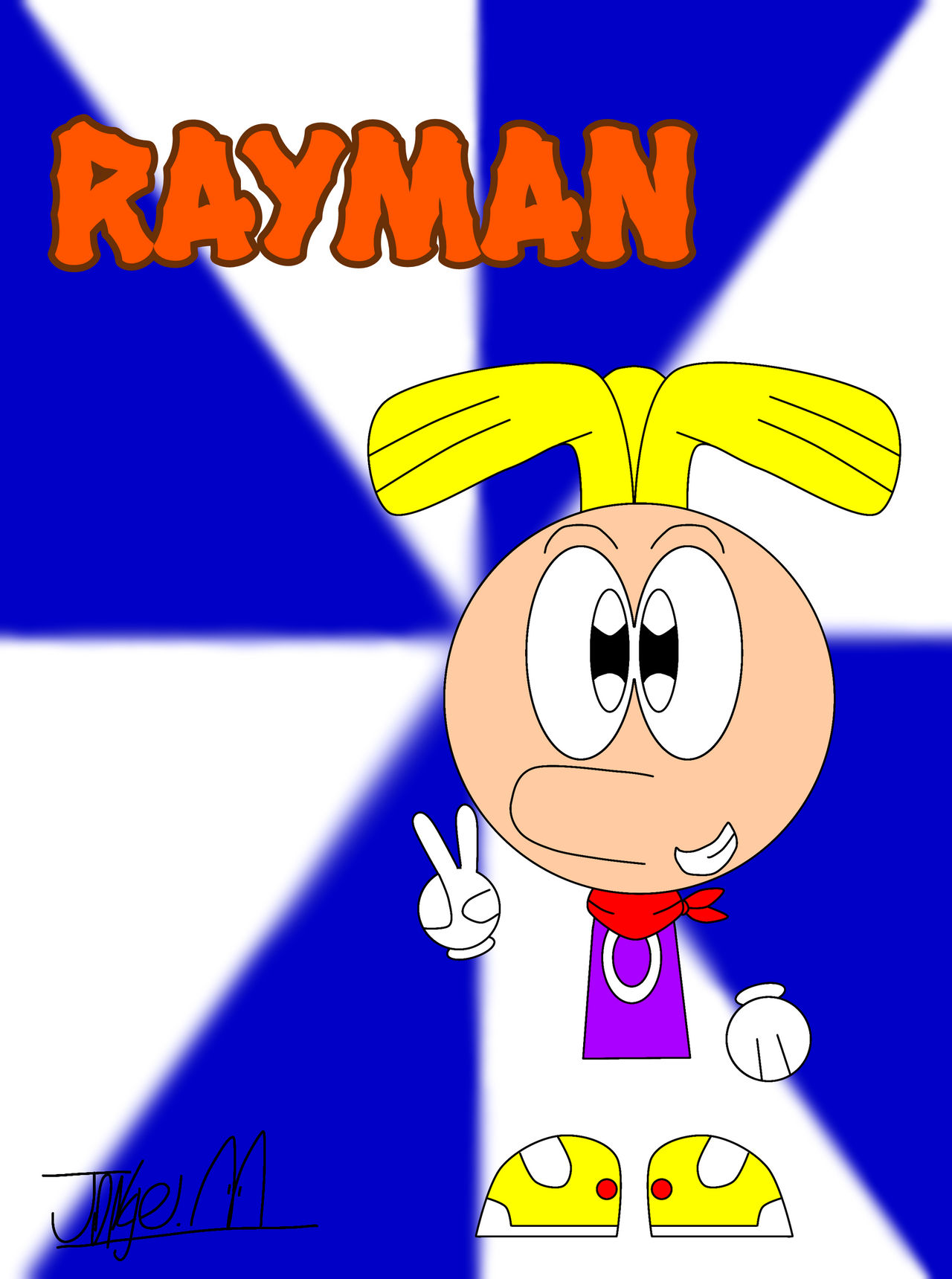 Rayman in My Style by MarioBlueArts on DeviantArt