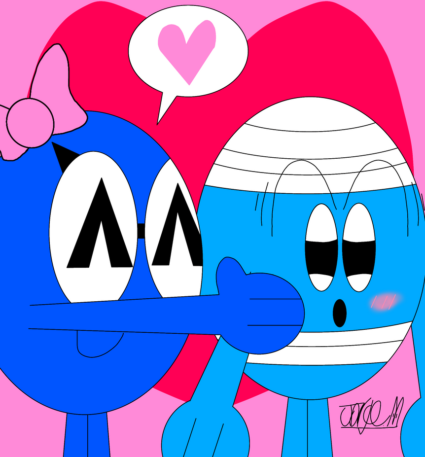 Little Miss Whoops hugs Mr Bump by MarioBlueArts on DeviantArt