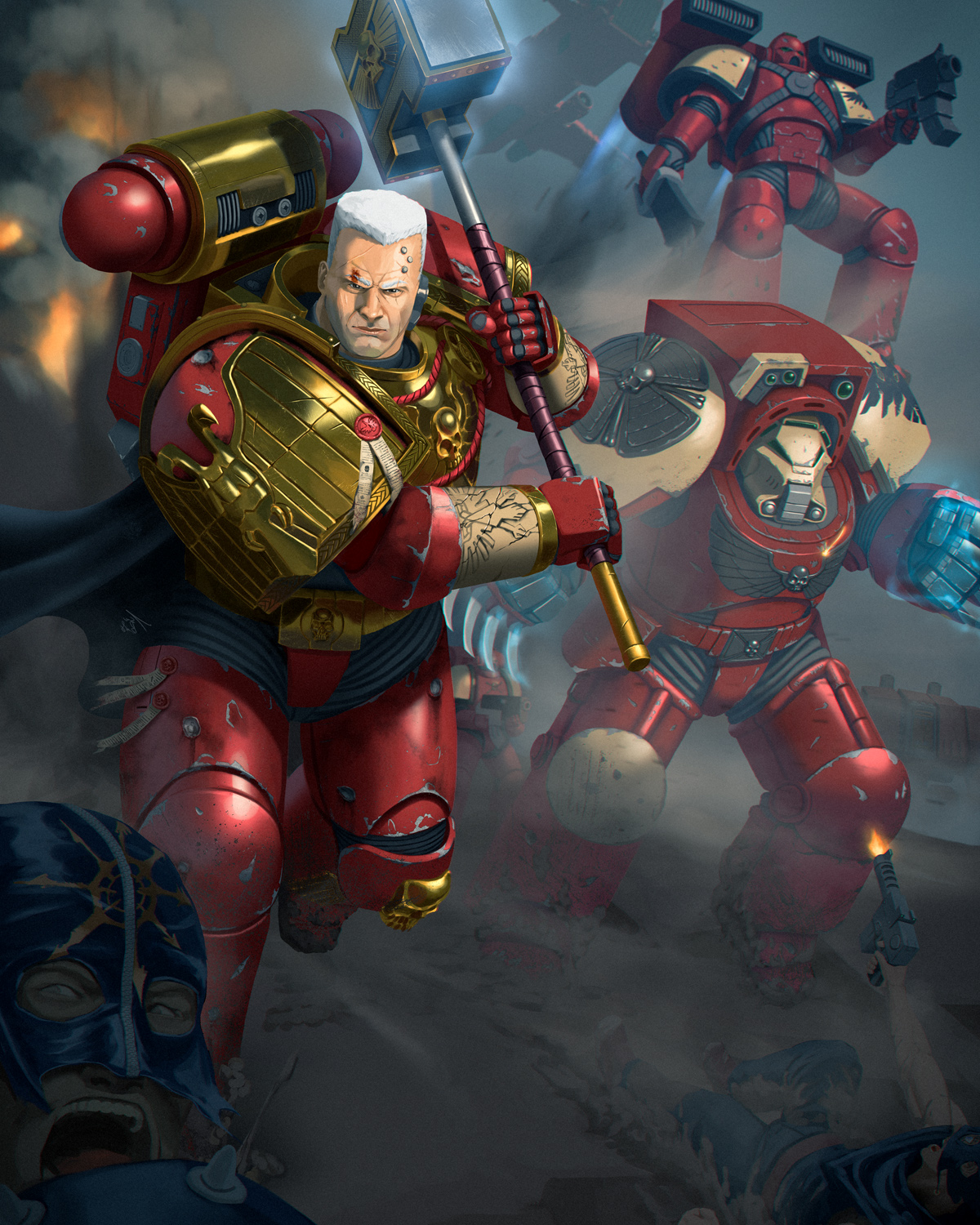 Gabriel Angelos, Blood Ravens Chapter Master by Bobot073 on DeviantArt