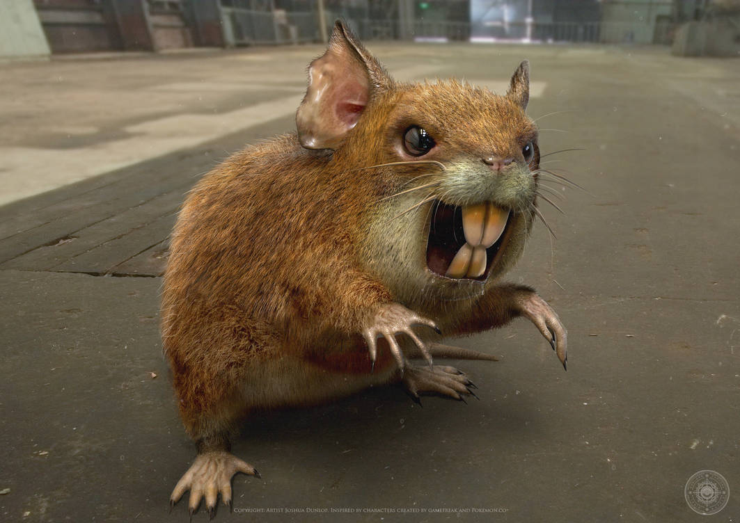 Raticate by JoshuaDunlop on DeviantArt