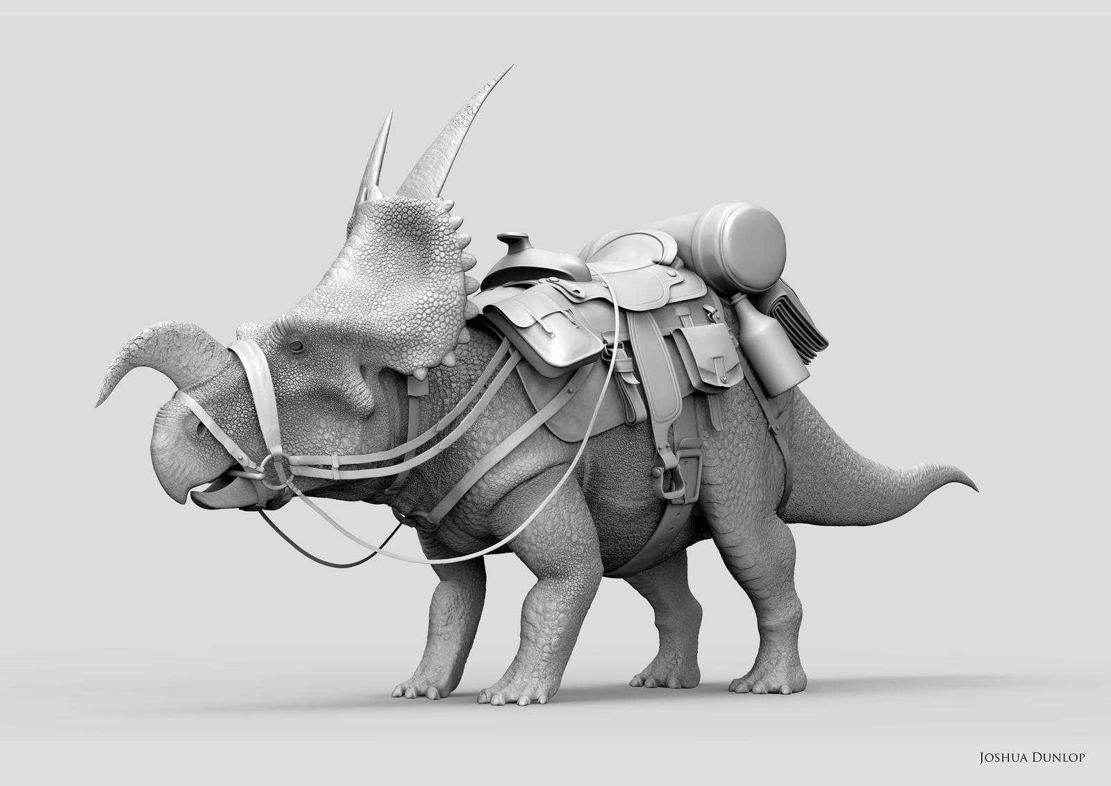 Dinosaur Riding Mount Dinosaur Mount - Greyscale by JoshuaDunlop on DeviantArt