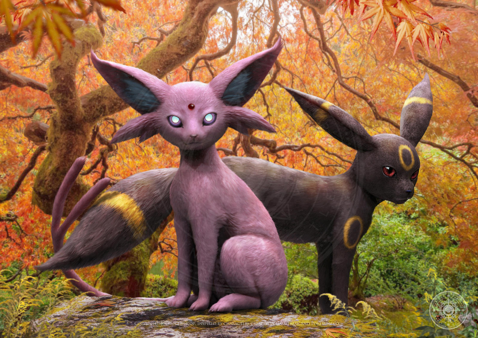 Umbreon And Espeon By JoshuaDunlop On DeviantArt umbreon-and-espeon-by-joshuadunlop-on-deviantart