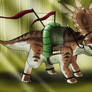 Forest Styracosaurus Mount