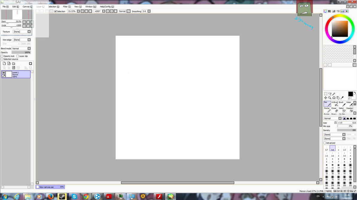 PaintTool Sai layout by bigraven09 on DeviantArt