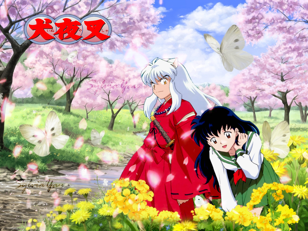 Inuyasha Wallpaper-Sweet spring with kagome