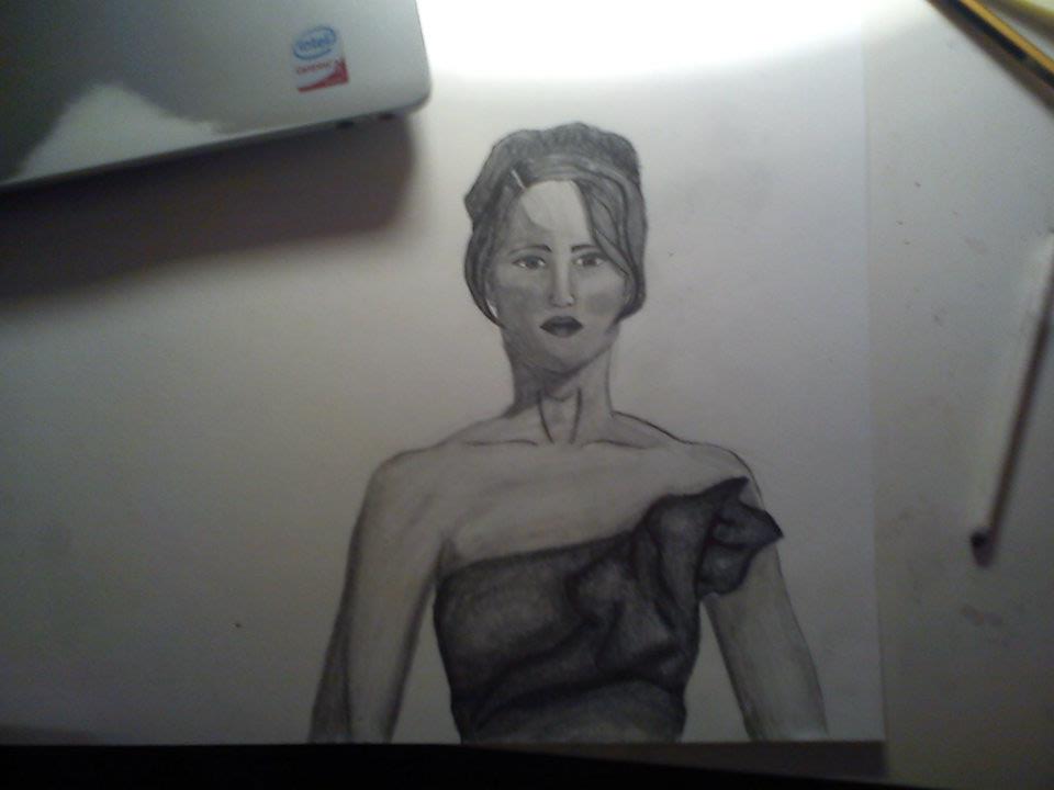 My attempt at drawing Katniss Everdeen