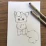 Lineart Chibi Cat