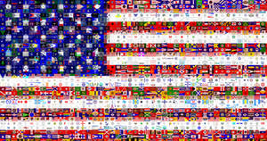USA Flagmosaic