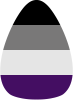 Asexual Pride Candy Corn