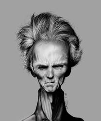 Clint eastwood caricature