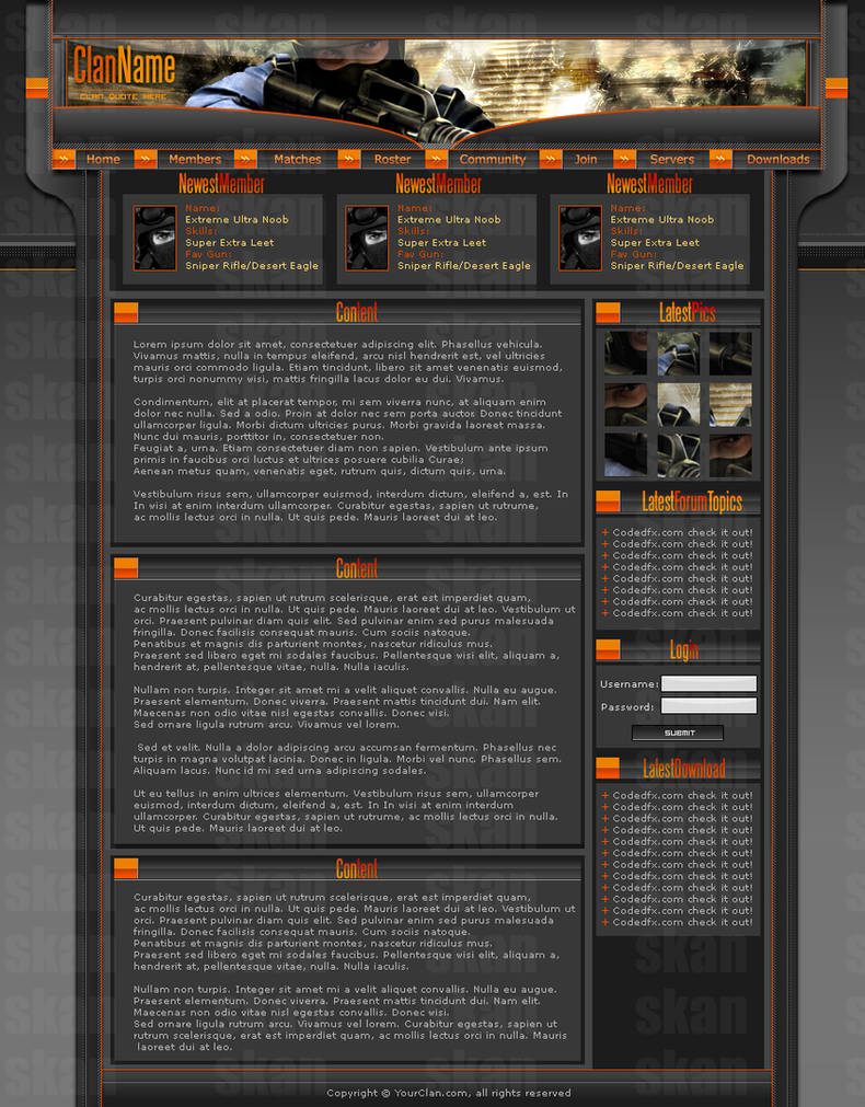 CS Orange Darkness template