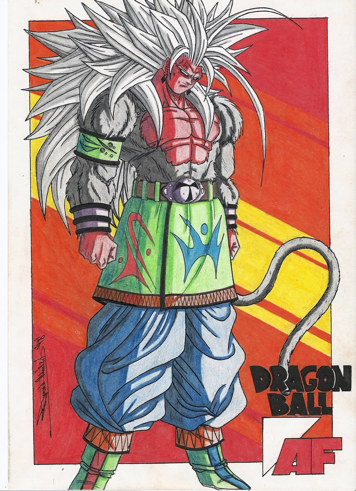 Son Goku : Dragon Ball AF SSJ5 by diabolumberto on deviantART