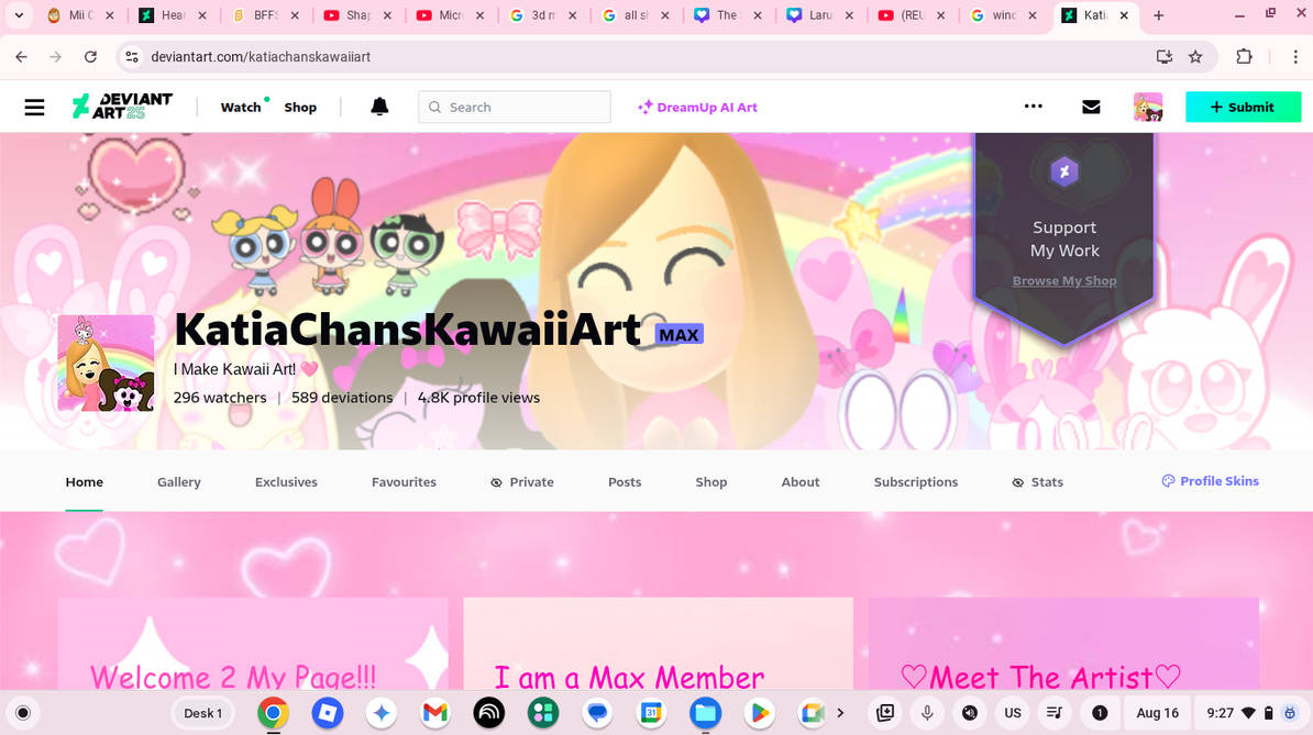Upload777 My DeviantArt Account by PinkStupa2011 on DeviantArt