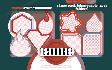 shape pack with changeable layer folders