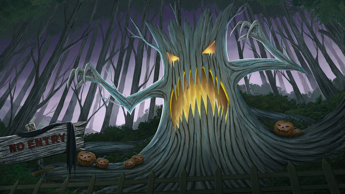 Spooky Tree by Riz-Art-Creations on DeviantArt