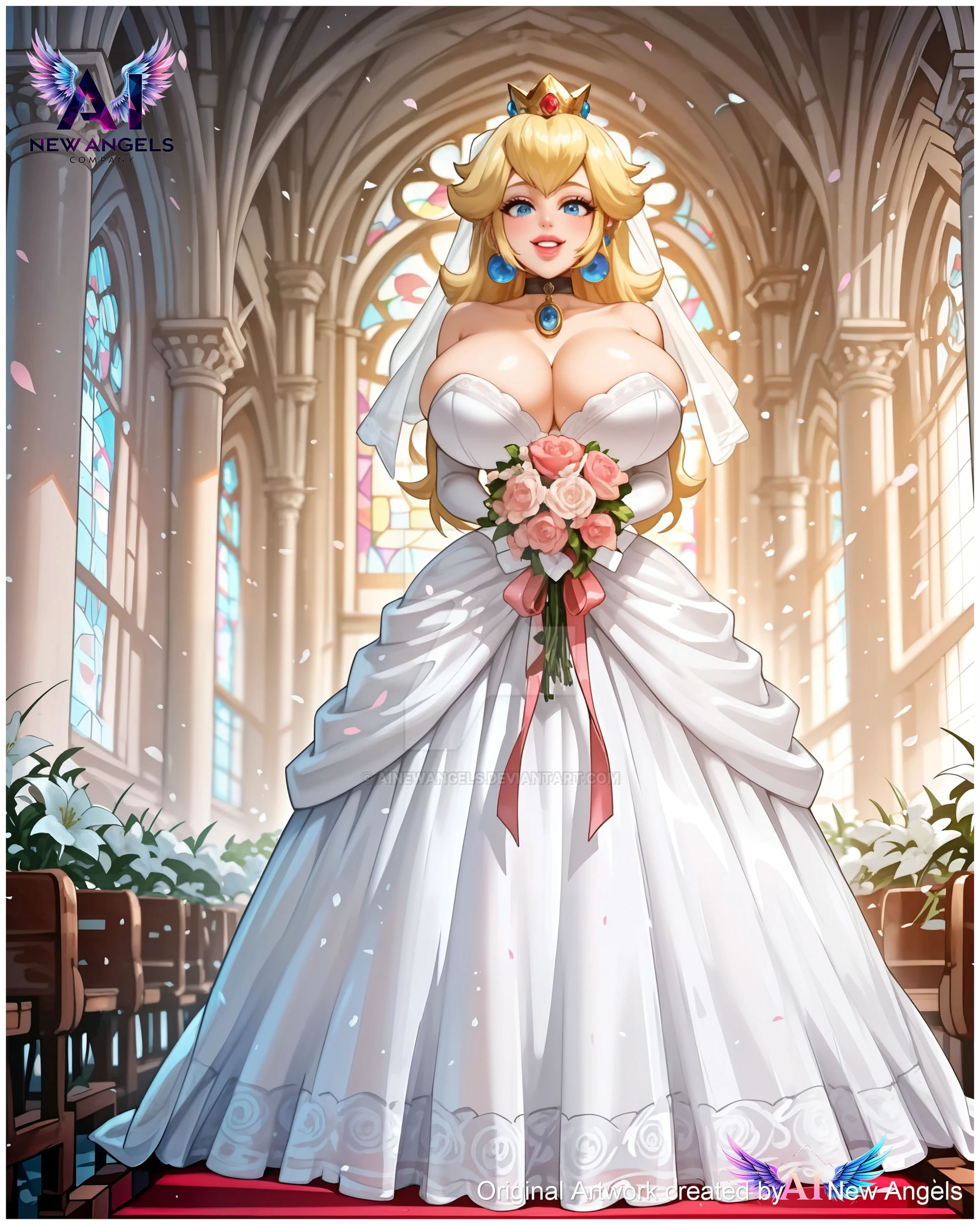 Princess Peach before her wedding by AINewAngels on DeviantArt Princess Peach before her wedding by AINewAngels on DeviantArt