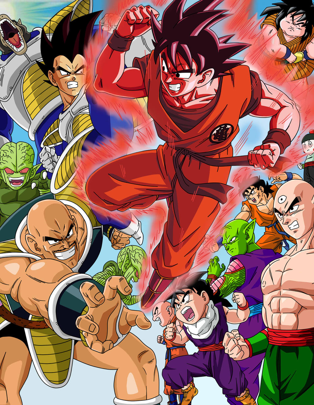 Saiyan Saga - Dragon Ball Z Kai by alainperdriel on DeviantArt