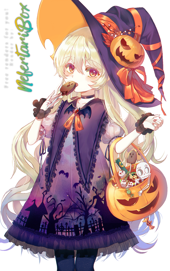 Halloween girl | anime render by NefertariBox on DeviantArt