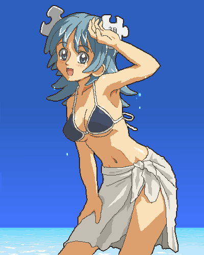 Wikipe-tan wearing a bikini by Kasuga39