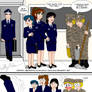 Senshi in Air Force Uniforms