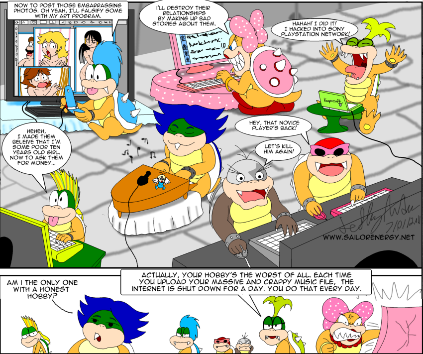 Koopalings and Internet by SailorEnergy on DeviantArt