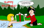 Gold help deliver Xmas Gift to PrettySoldierPetite by SailorEnergy
