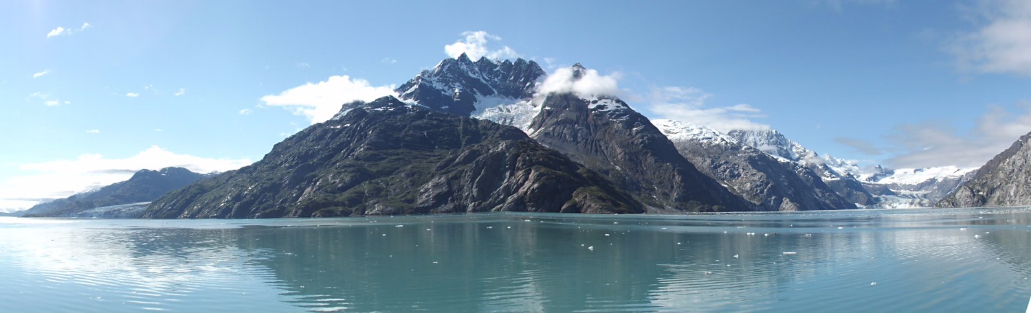 Alaska Trip Photo: Panorama shot Mtns and glaciers