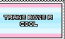 trans boys r cool // stamp