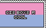 cis boys r cool // stamp