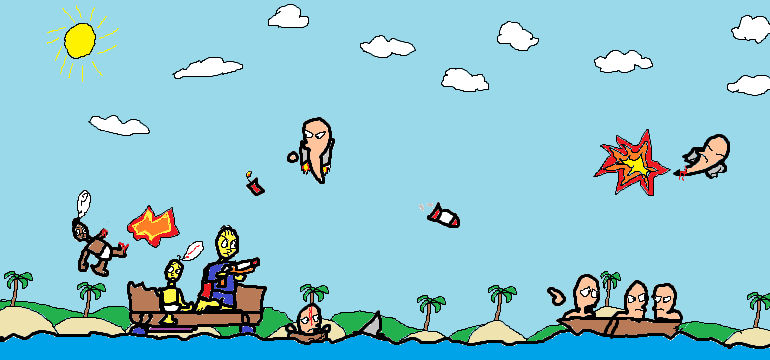 Rafts Wars Vs Worms by Turbo-Ballz3d on DeviantArt