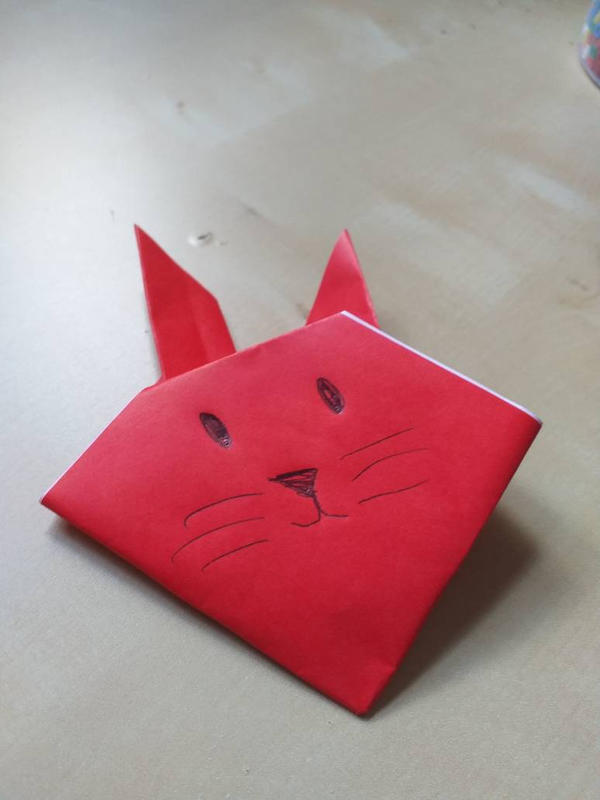 Red Origami Rabbit My origami rabbit by Dominika291996 on DeviantArt