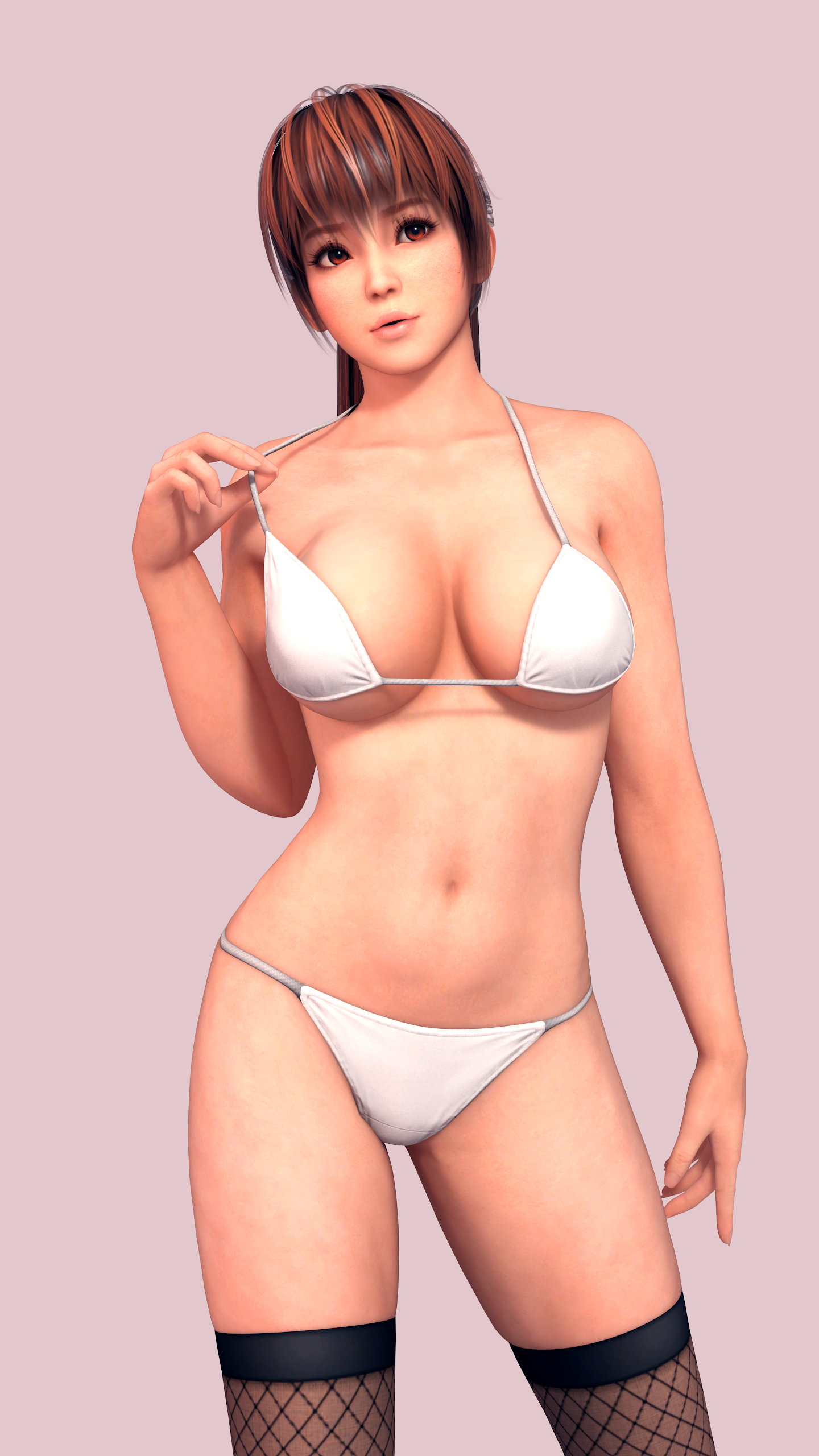 Kasumi White Bikini