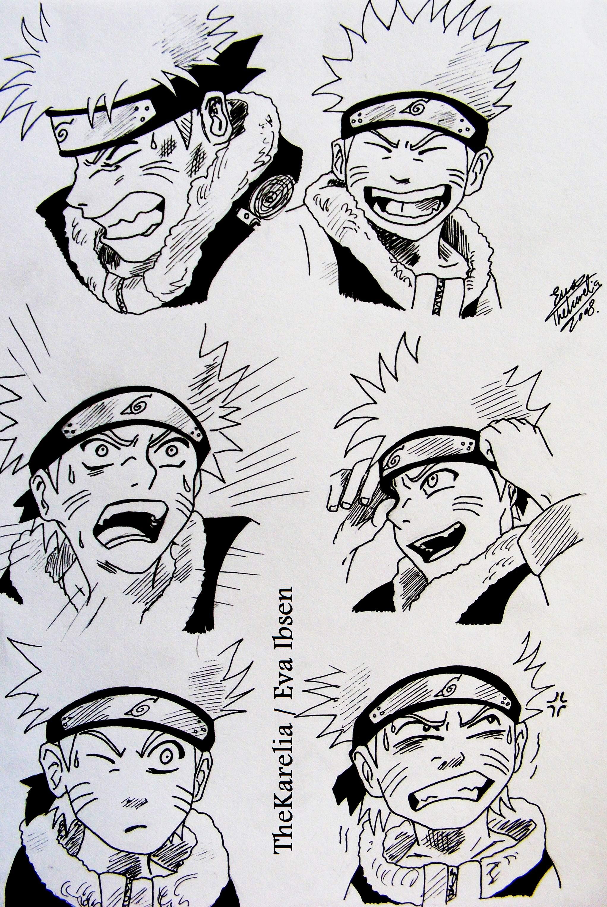 Drawing - Naruto Face — Steemit