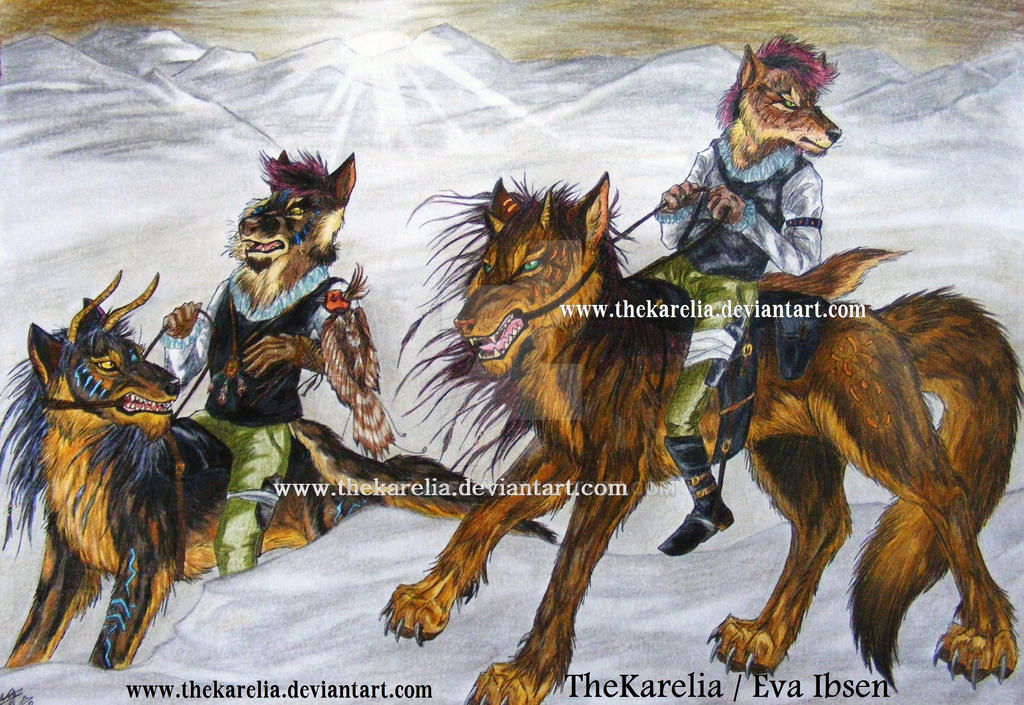 Wolf Riders by TheKarelia on DeviantArt