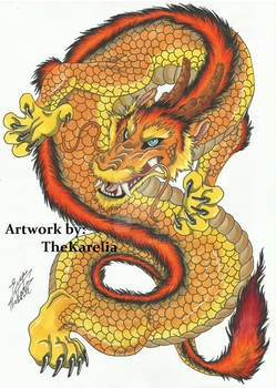 Commissioned Dragon Tattoo Design
