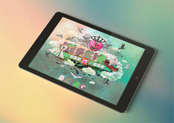 AKING iPad mockup