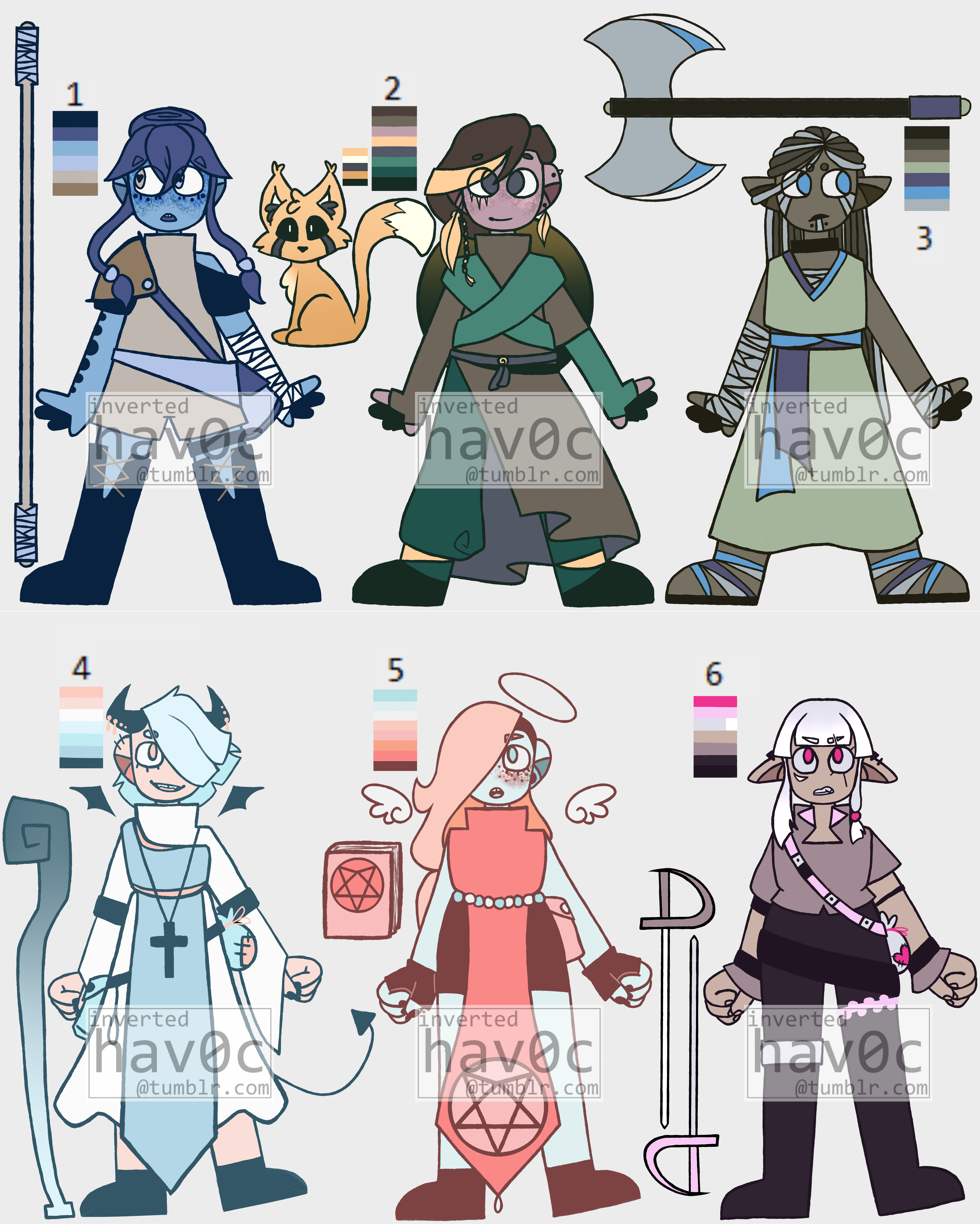 DND THEMED ADOPTABLES!!!