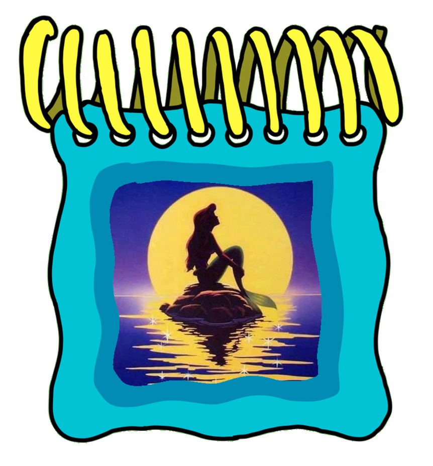 Notepad Mermaid Little Mermaid Notebook by justinholbert25 on DeviantArt