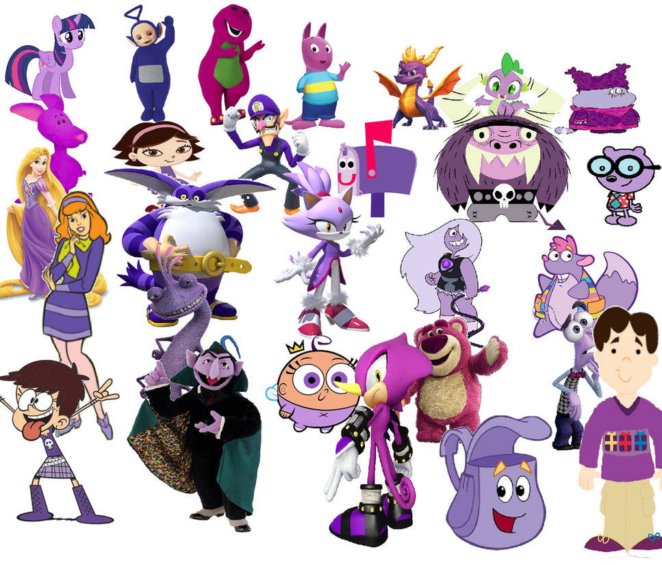 Purple Character Examples Which Purple Character Is Better by justinholbert25 on DeviantArt