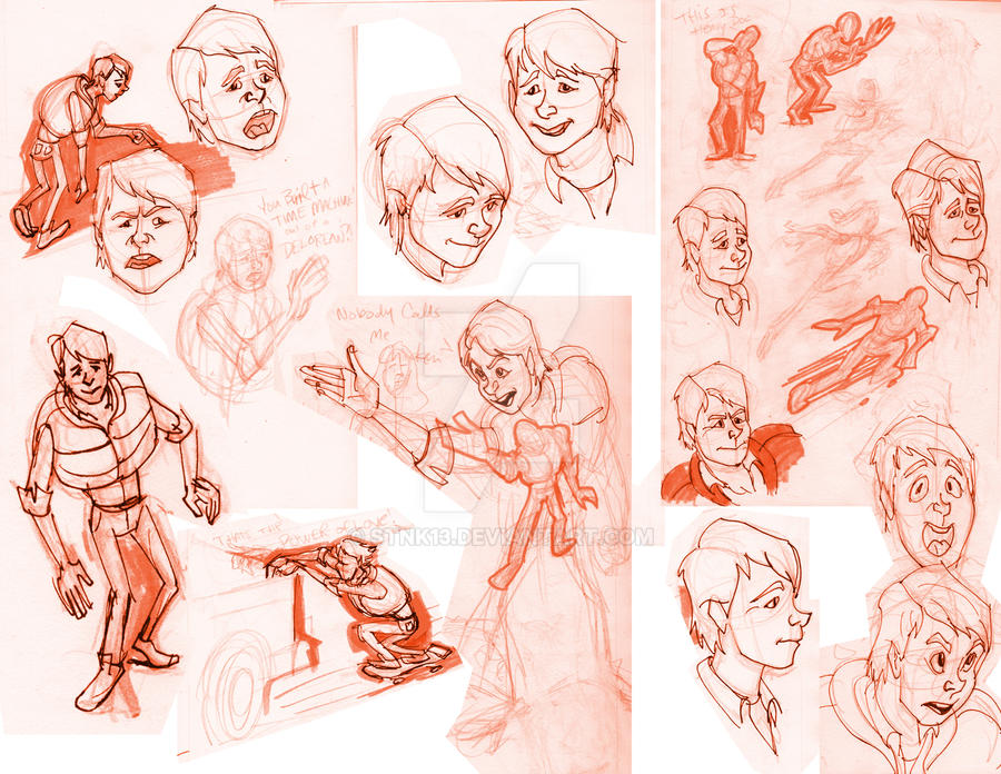 Marty McFly Gestures and Expressions